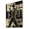 Designart - Monochrome Cyborg Body II - Modern Print on Natural Pine Wood